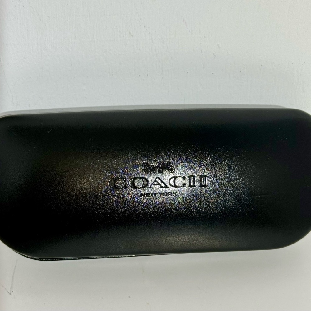 Coach Black Glossy Eyeglass Case